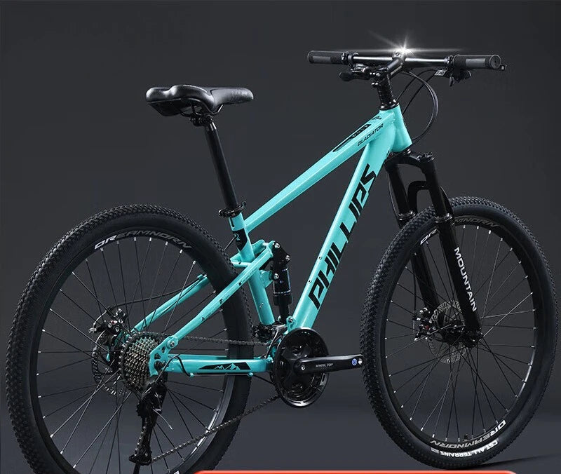 Mountain Bike Mens Adult Dual Suspension Disc Brake Gear Off Road AM Racing Bicycle Mountain Bike Road Bike Travel Bicycle