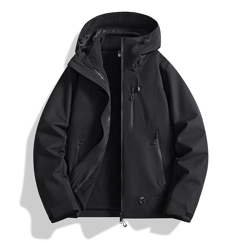 Outdoor Three-In-One Two-Piece Jacket Windproof Waterproof Couple Hiking Suit Outdoor Men And Women's Suit