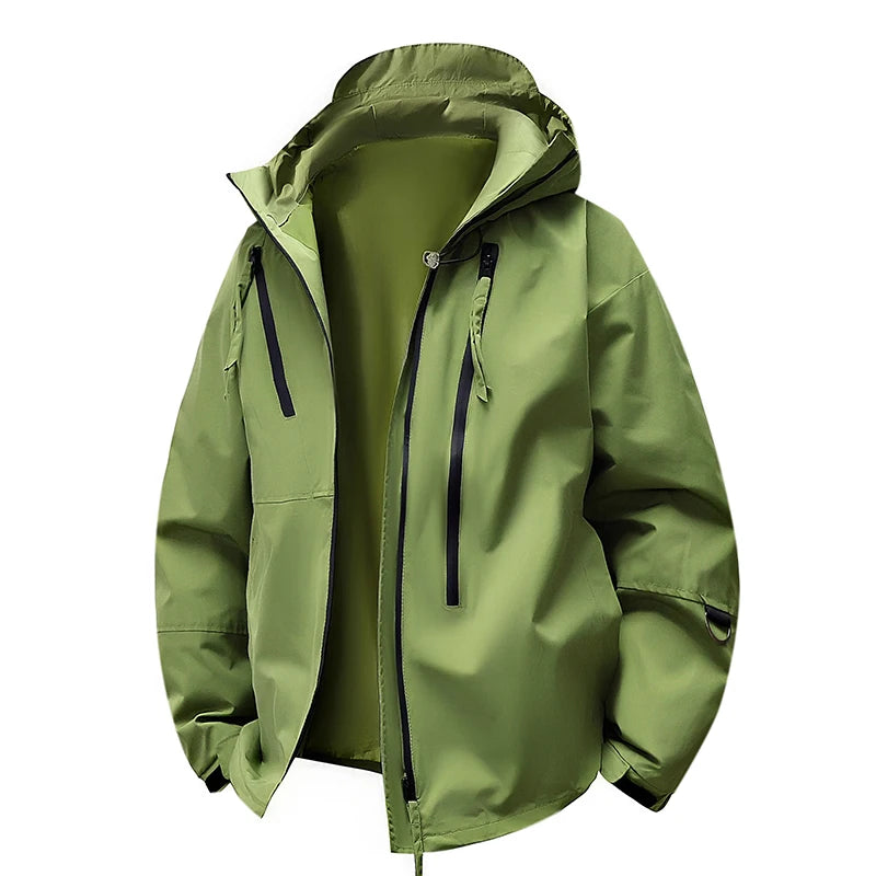 CHRLCK Men Women Waterproof Hiking Jackets Spring Autumn Windproof Windbreaker Unisex Camping Climbing Trekking Outdoor Jacket