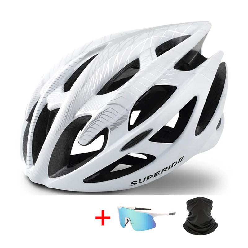 SUPERIDE Men Women MTB Bicycle Helmet Integrally-molded Riding Cycling Helmet Sports Ultralight Road Bike Mountain Bike Helmet