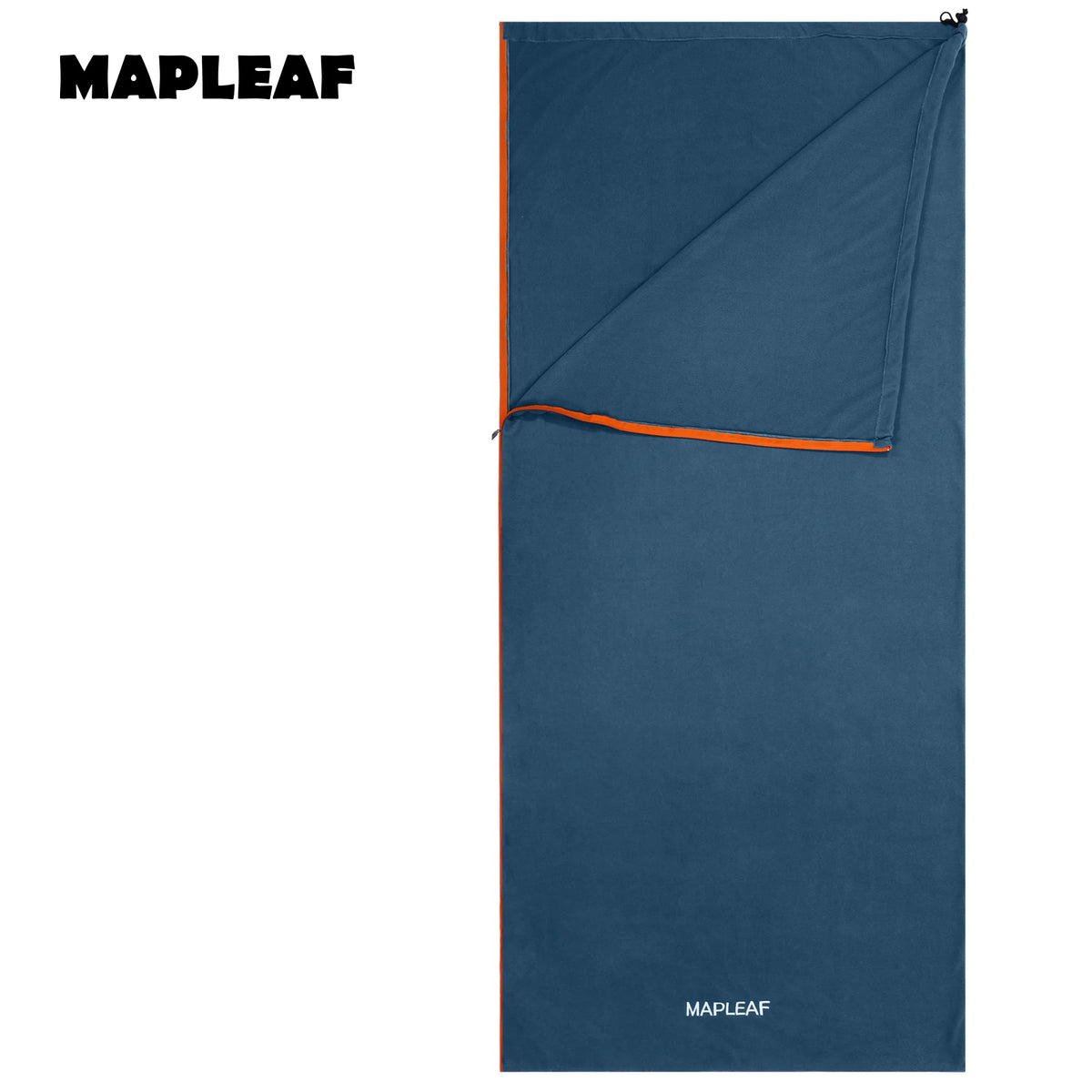 MAPLEAF Fleece Sleeping Bag Liner Warm Winter Camping Travel Sleep Sack Full Zipper Machine Washable Portable Lightweight Adult