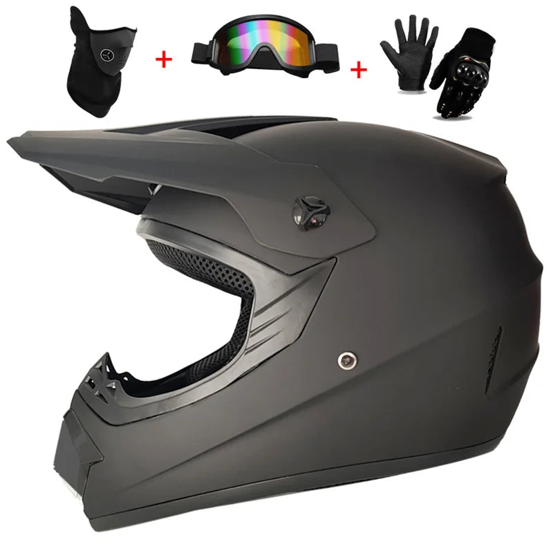 Motocross Youth Kids Child full Helmet Children Helmets motorcycle Casco Moto Off-road Goggles Gloves Protective Cycling Casque