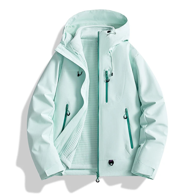 Outdoor Three-In-One Two-Piece Jacket Windproof Waterproof Couple Hiking Suit Outdoor Men And Women's Suit