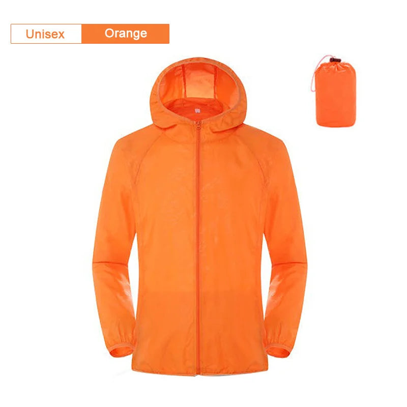 Camping Waterproof Jacket Men Women Windbreaker Men Raincoat Rain Jacket Men Waterproof Hiking Climbing Clothes Sun Protection