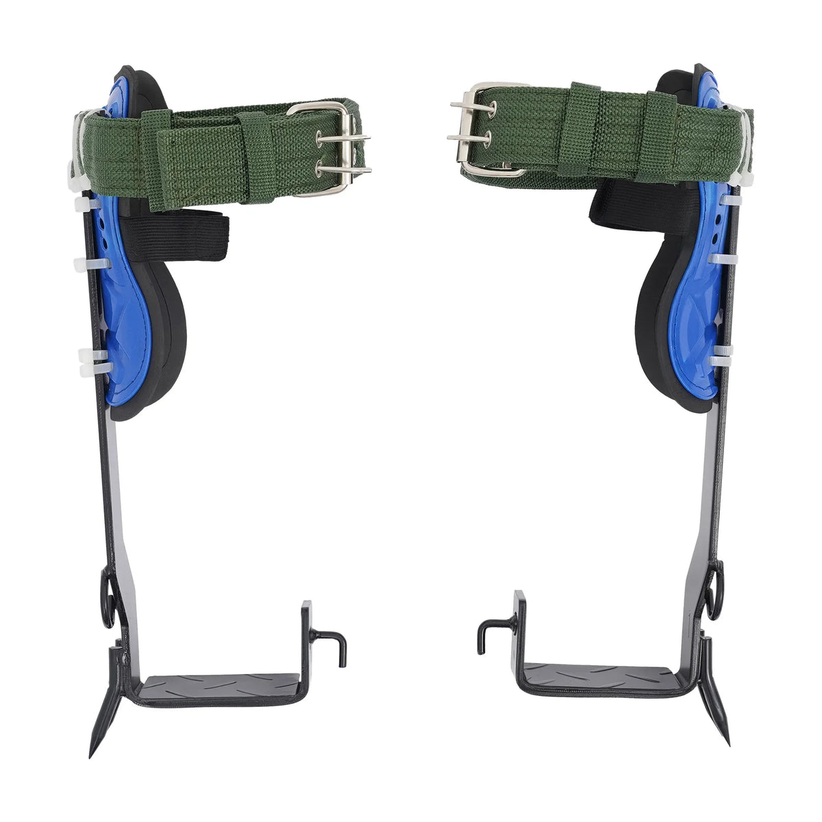 Tree Climbing Tools Set, Heavy Duty Carbon Steel Climbing Spikes with Safety Belt and Rope, Professional Tree Climbing Equipment Kit, Load Capacity 220lbs, Adjustable Foot and Ankle Straps, for Arborist Hunting Fruit Picking