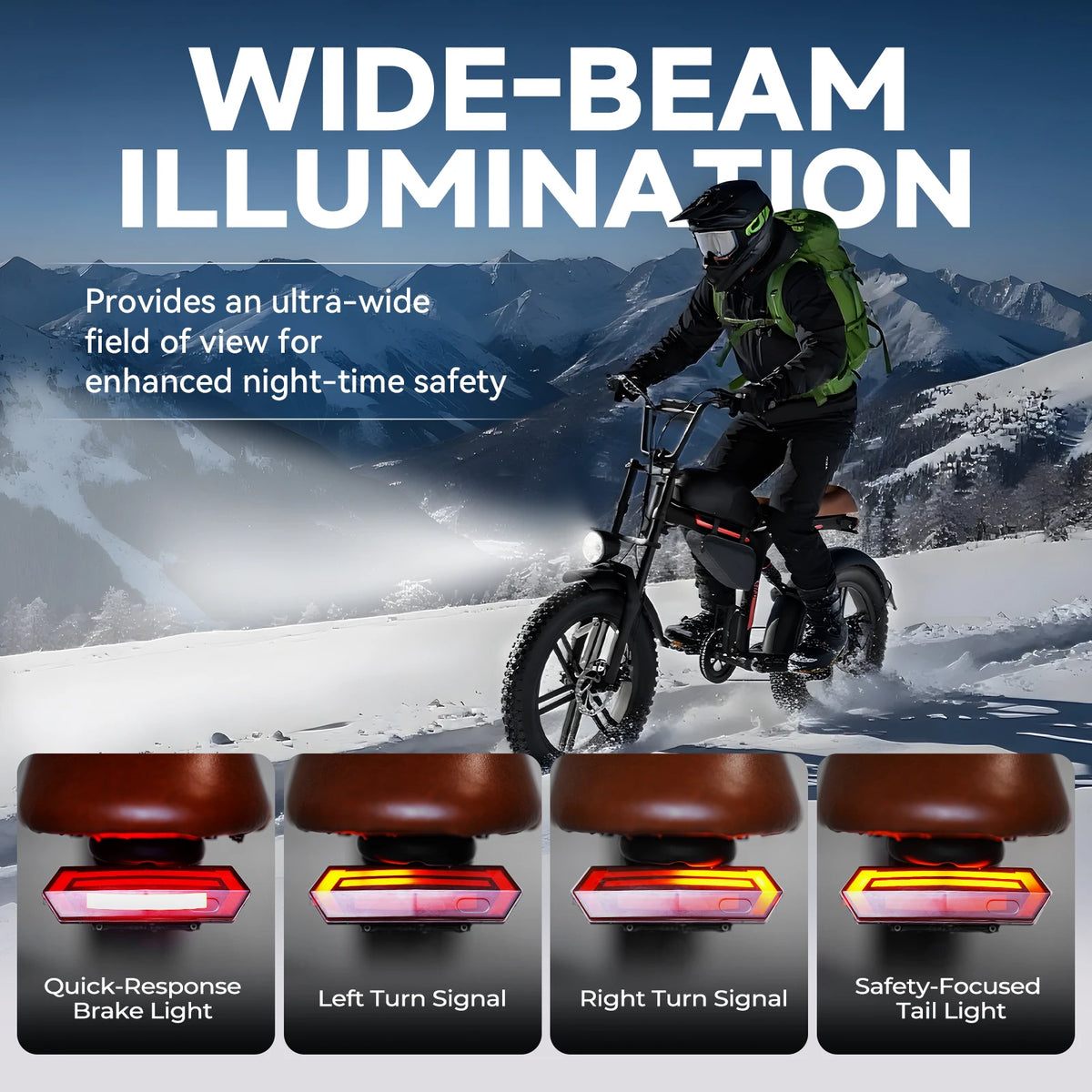 QNUT BK20 Electric Bike for Adults 1500W Peak Brushless Motor 48V 18AH Removable Battery 20"*4.0"Fat Tire Full Suspension All‑Terrain Off‑Road Vintage Chopper Ebike Retro Mountain Dirt Bike Ship From US Warehouse