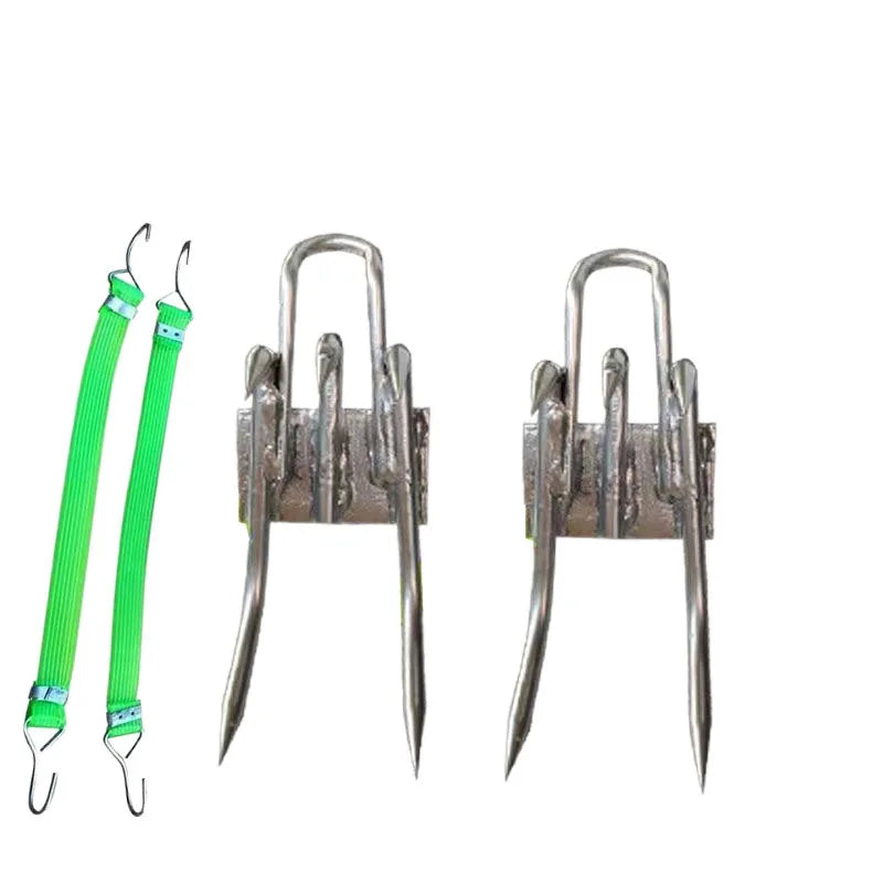 Tree Climbing Spikes Five-Claw Anti-Slip Foot Prick All-Purpose Enhanced Steel Hunting Shoes Picking Observation Fruit Tool