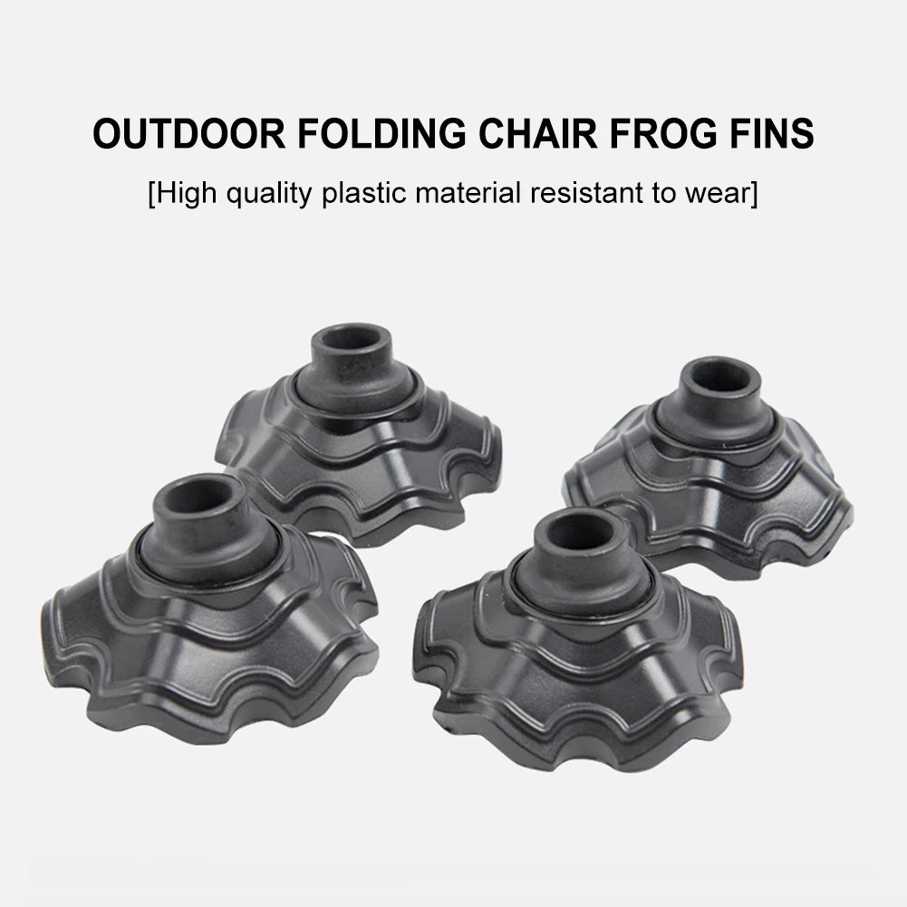1/4pcs Camping Chair Frog Flippers Adjustable Angle Outdoor Chair Leg Guard Sleeve Wear-resistant Lightweight Chair Accessories