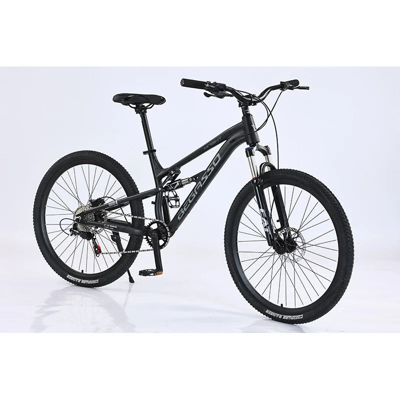 Aluminum Alloy 26/27.5 Inch Full Suspension Soft Tail Mountain Bike for Men Shock Absorbing Off Road Cycling Bicycle for Outdoor