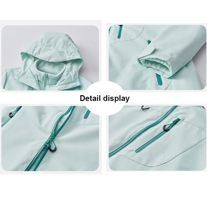 Outdoor Three-In-One Two-Piece Jacket Windproof Waterproof Couple Hiking Suit Outdoor Men And Women's Suit