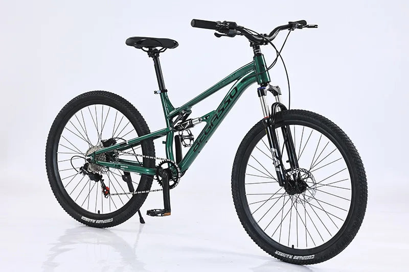 Aluminum Alloy 26/27.5 Inch Full Suspension Soft Tail Mountain Bike for Men Shock Absorbing Off Road Cycling Bicycle for Outdoor