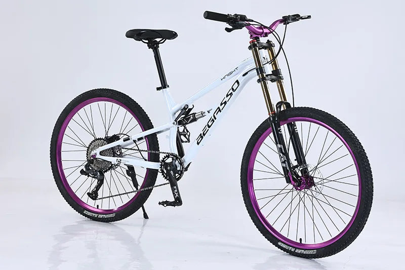 Aluminum Alloy 26/27.5 Inch Full Suspension Soft Tail Mountain Bike for Men Shock Absorbing Off Road Cycling Bicycle for Outdoor
