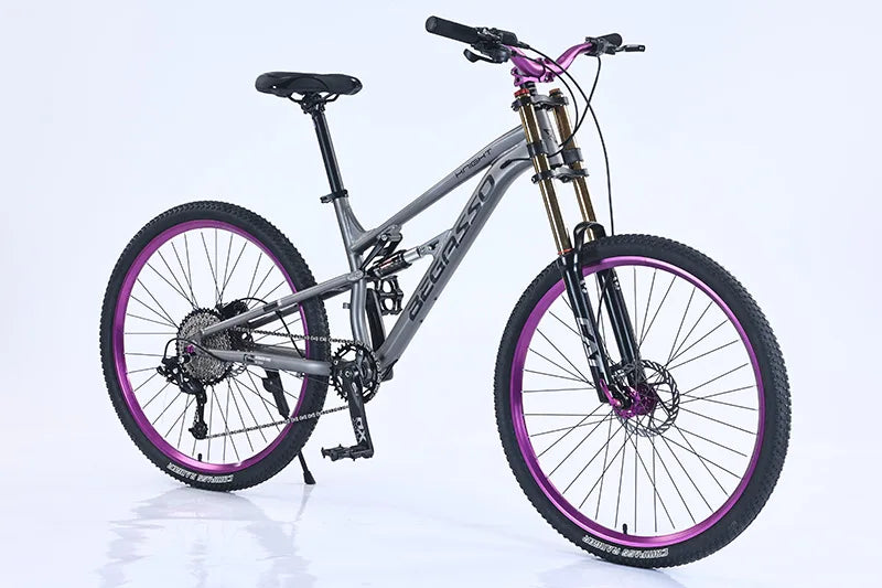 Aluminum Alloy 26/27.5 Inch Full Suspension Soft Tail Mountain Bike for Men Shock Absorbing Off Road Cycling Bicycle for Outdoor