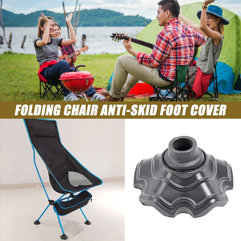 1/4pcs Camping Chair Frog Flippers Adjustable Angle Outdoor Chair Leg Guard Sleeve Wear-resistant Lightweight Chair Accessories