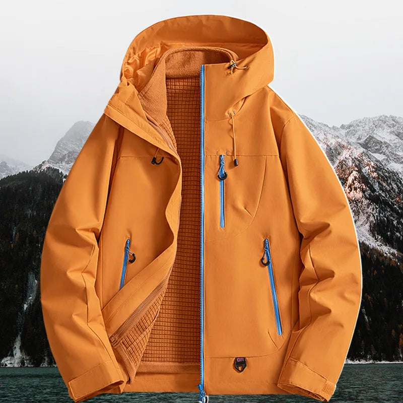 Outdoor Three-In-One Two-Piece Jacket Windproof Waterproof Couple Hiking Suit Outdoor Men And Women's Suit