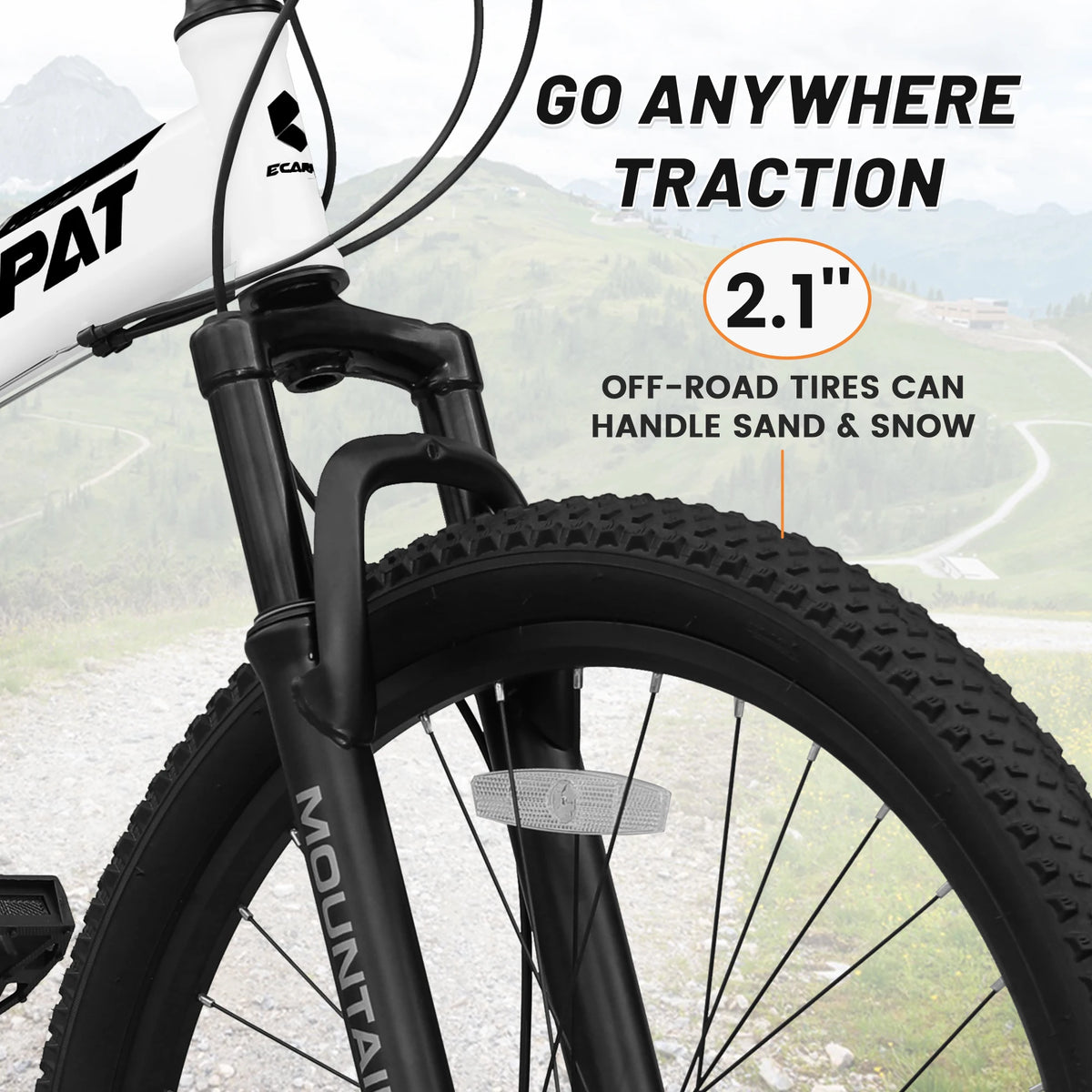 26 Inch Folding Mountain Bike, 21 Speed Full Suspension High-Carbon Steel MTB, Dual Disc Brake Foldable Bicycle, Folding Bikes for Adults Men Women