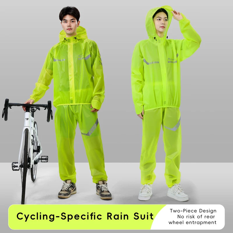 WEST BIKING Waterproof Cycling Raincoat Reflective MTB Road Bike Jacket Electric For Men And Women Bicycle Sport Clothing