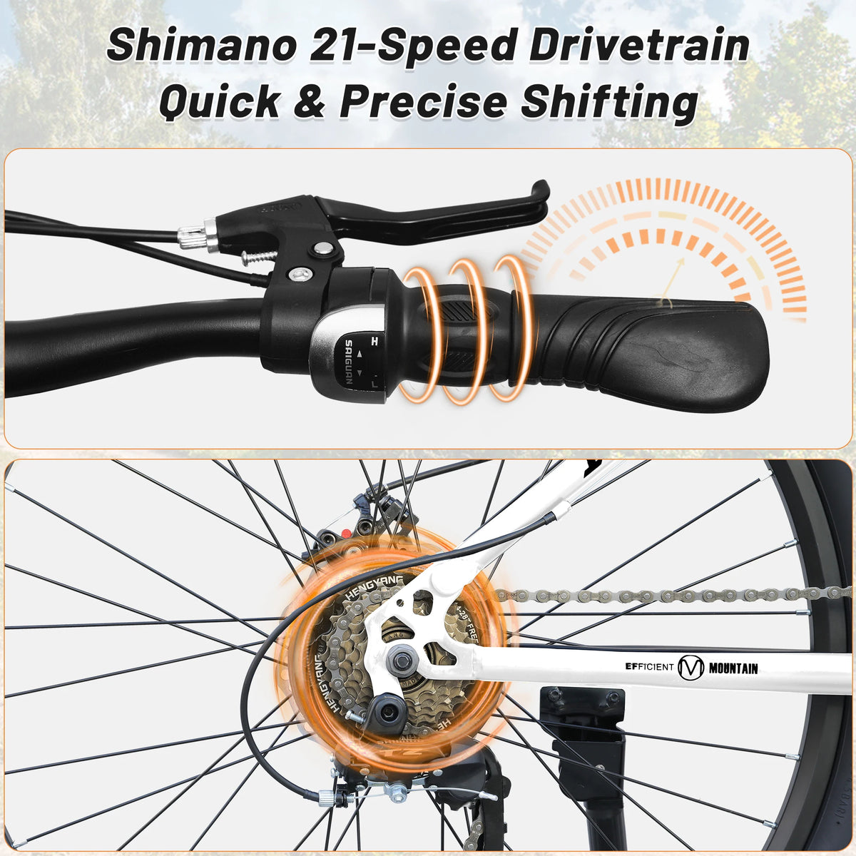 26 Inch Folding Mountain Bike, 21 Speed Full Suspension High-Carbon Steel MTB, Dual Disc Brake Foldable Bicycle, Folding Bikes for Adults Men Women