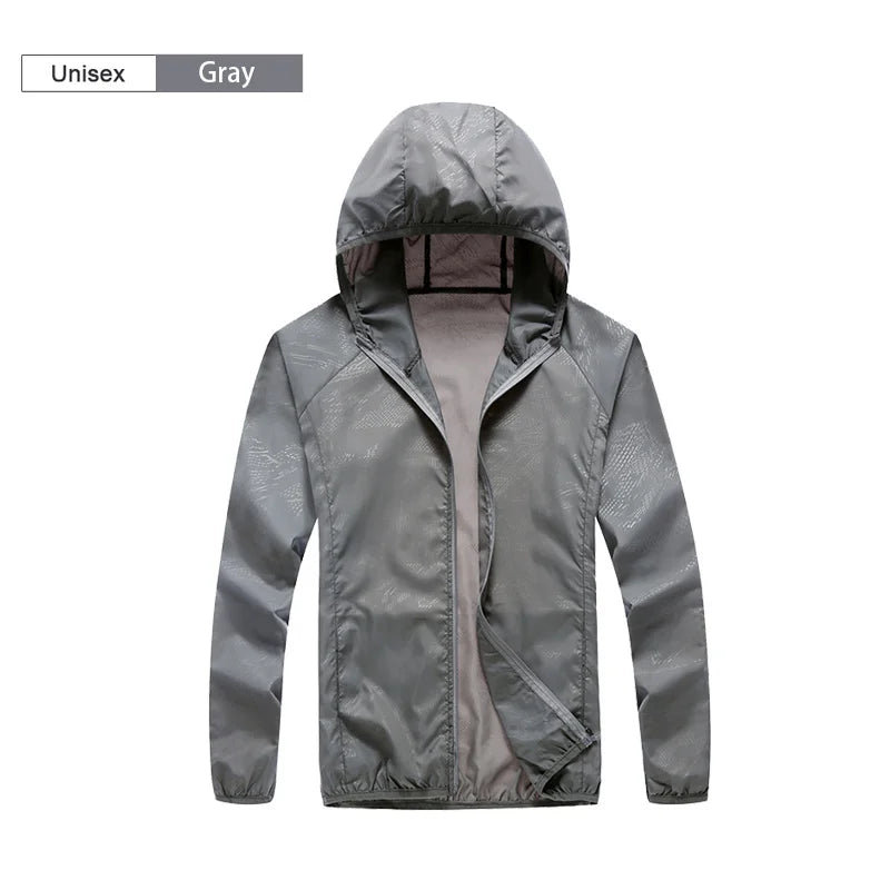 Camping Waterproof Jacket Men Women Windbreaker Men Raincoat Rain Jacket Men Waterproof Hiking Climbing Clothes Sun Protection