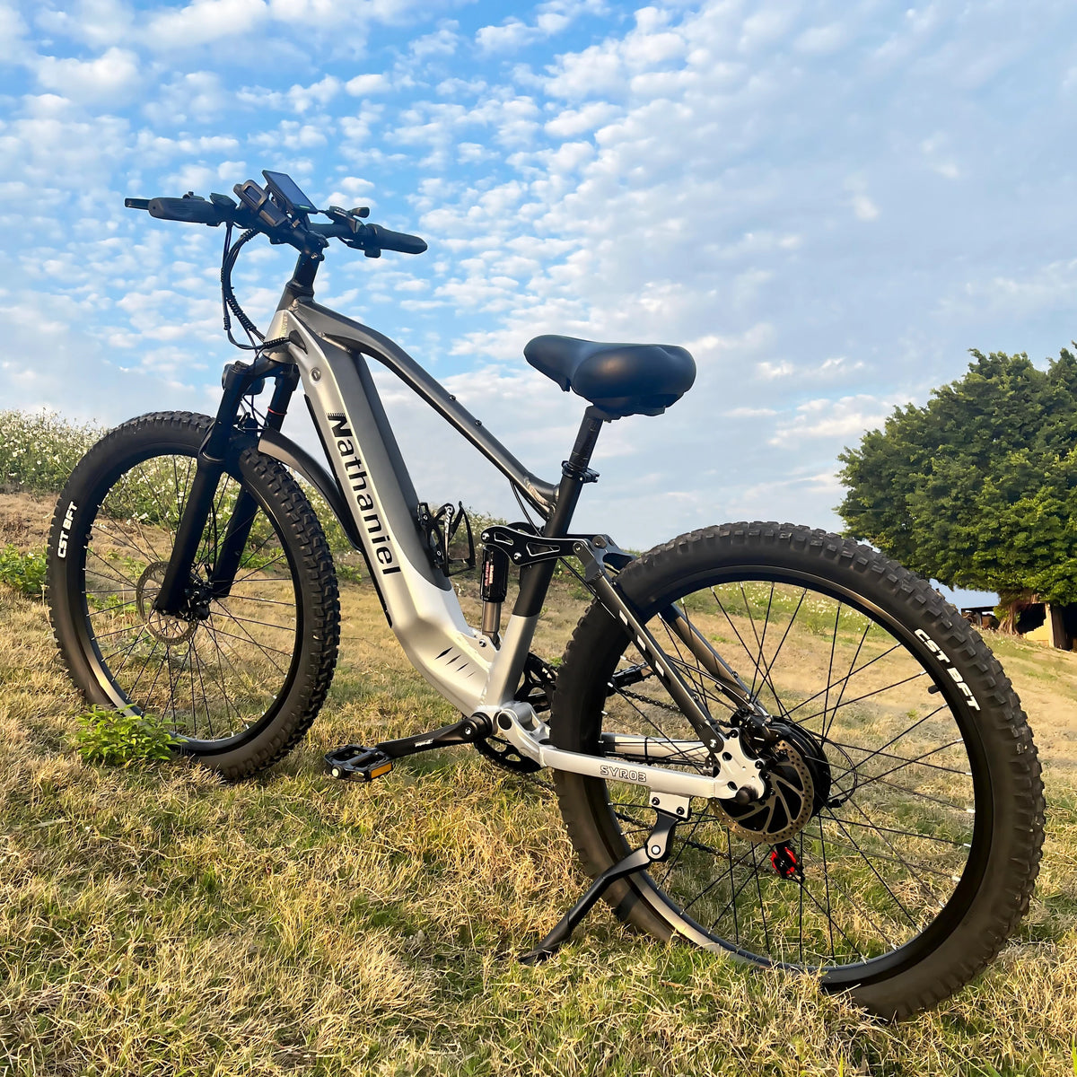 Nathaniel SYR03 Electric Bike 1000W 48V 20AH, 27.5" Long Range for Mountain & Road Riding, Electric Bike Adults, Mountain Bikes