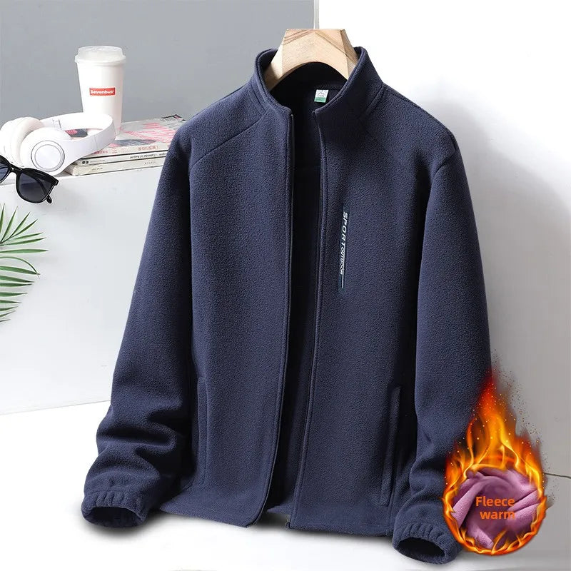 High Quality Comfortable Windproof Warm Fleece Jacket for Winter Outdoor Wear Fashionable Versatile Breathable Trendy Couple Top