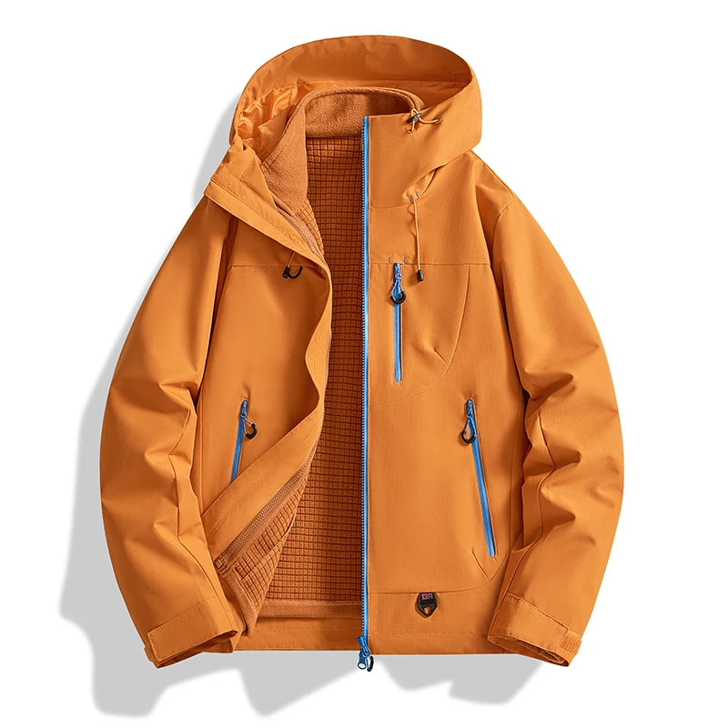 Outdoor Three-In-One Two-Piece Jacket Windproof Waterproof Couple Hiking Suit Outdoor Men And Women's Suit