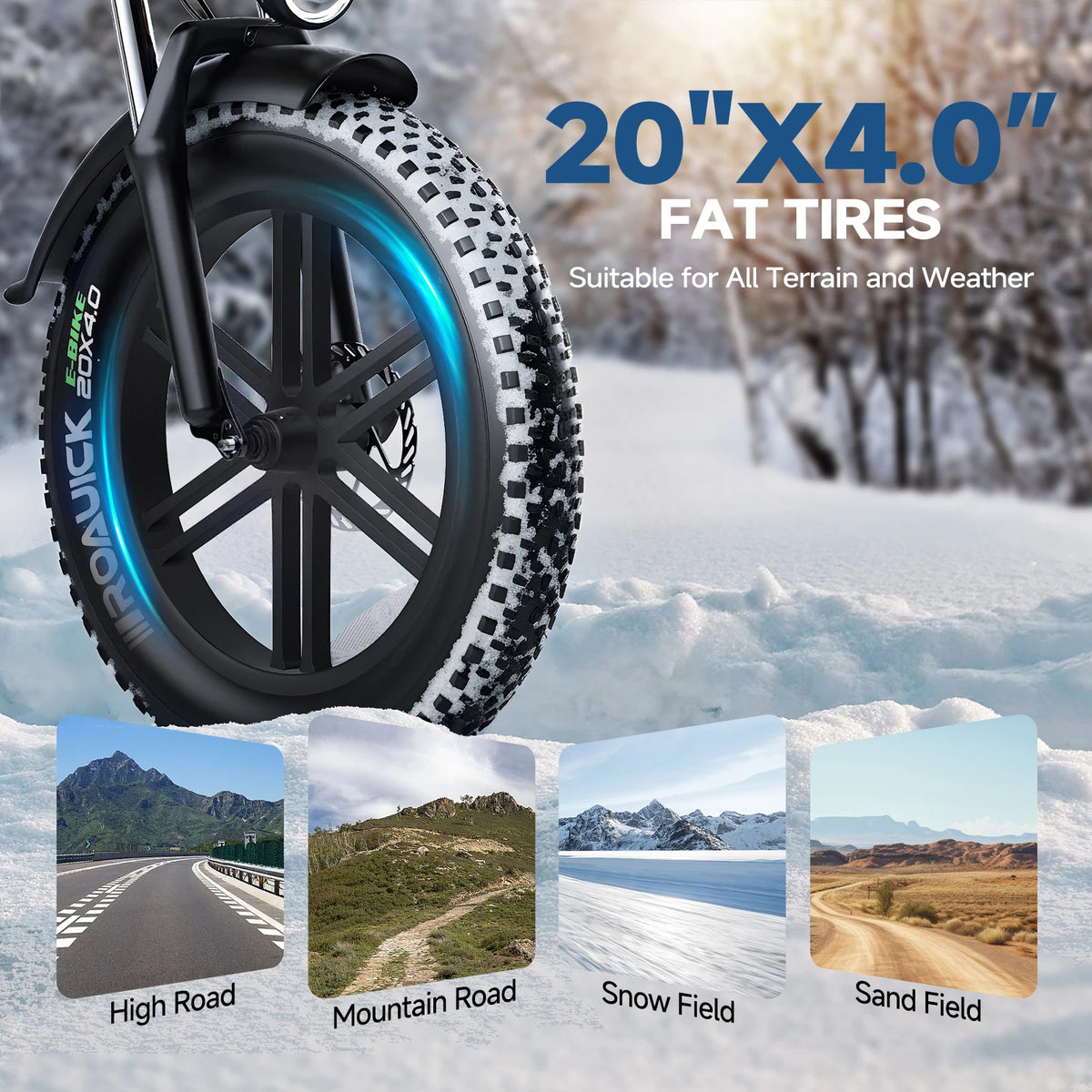 QNUT BK20 Electric Bike for Adults 1500W Peak Brushless Motor 48V 18AH Removable Battery 20"*4.0"Fat Tire Full Suspension All‑Terrain Off‑Road Vintage Chopper Ebike Retro Mountain Dirt Bike Ship From US Warehouse