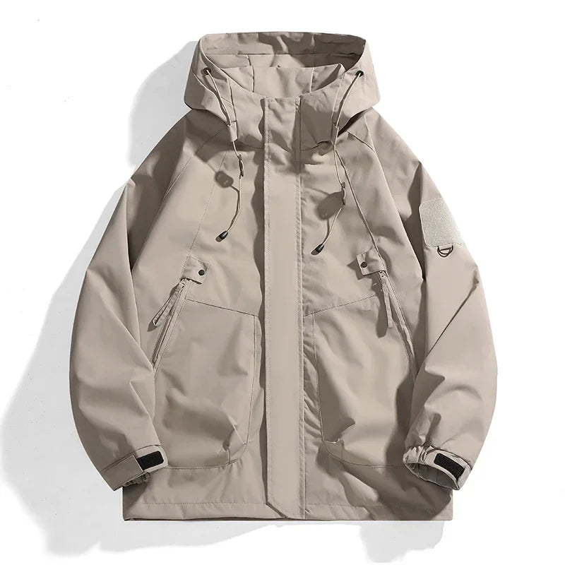 CHRLCK Unisex Waterproof Running Jacket Autumn Windproof Windbreaker Hiking Camping Trekking Outdoor Jackets Men Women Coats