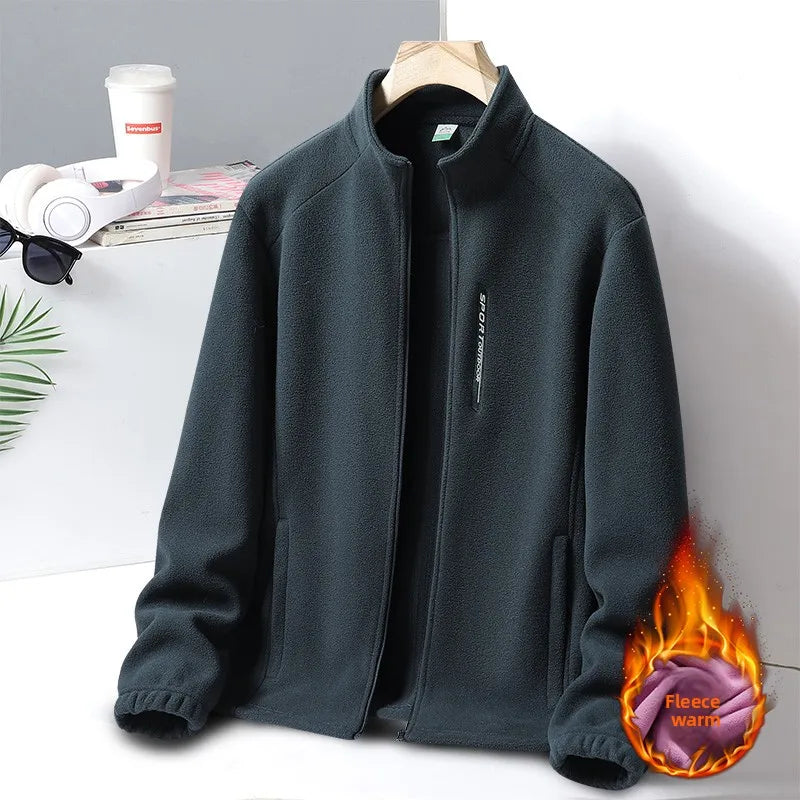 High Quality Comfortable Windproof Warm Fleece Jacket for Winter Outdoor Wear Fashionable Versatile Breathable Trendy Couple Top