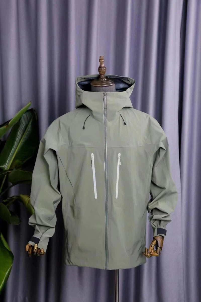 ARC SV Embroidery Bird Logo Three Layer Mens Womens Camping Coat Outdoor Waterproof Windbreaker Hiking Ski Jackets Unisex
