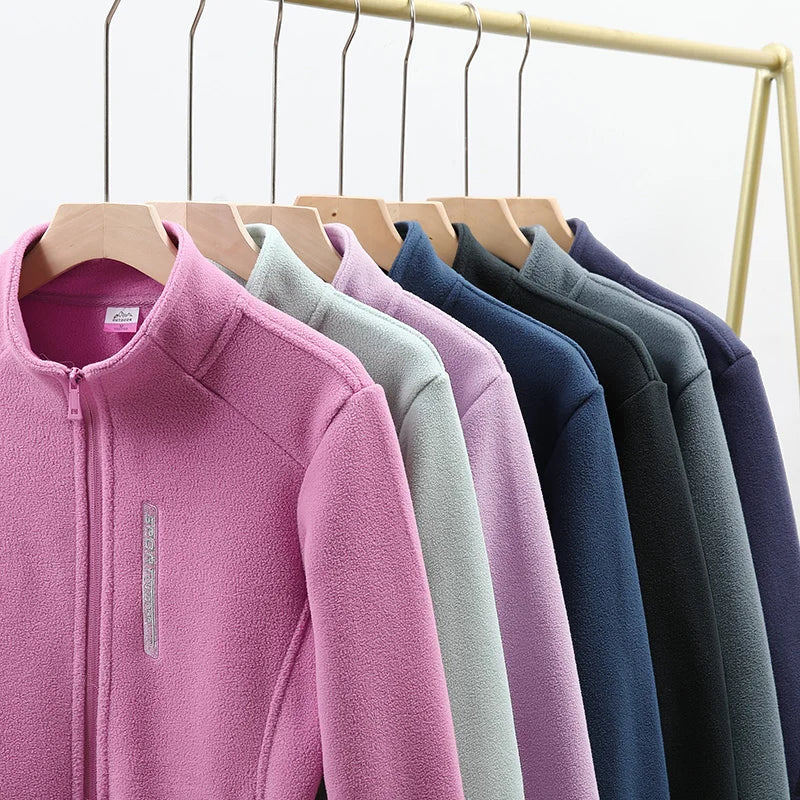 High Quality Comfortable Windproof Warm Fleece Jacket for Winter Outdoor Wear Fashionable Versatile Breathable Trendy Couple Top