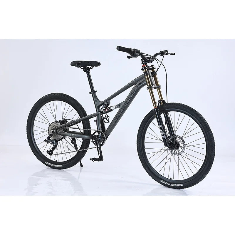 Aluminum Alloy 26/27.5 Inch Full Suspension Soft Tail Mountain Bike for Men Shock Absorbing Off Road Cycling Bicycle for Outdoor