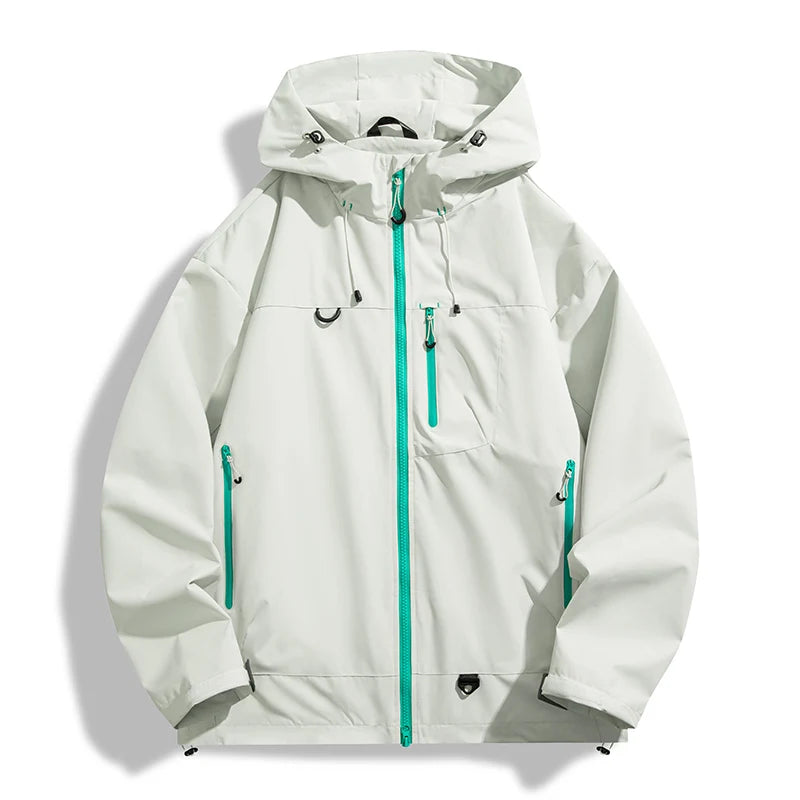 Unisex Hiking Jacket Waterproof Autumn Windbreaker Ourdoor Hooded Coat ...