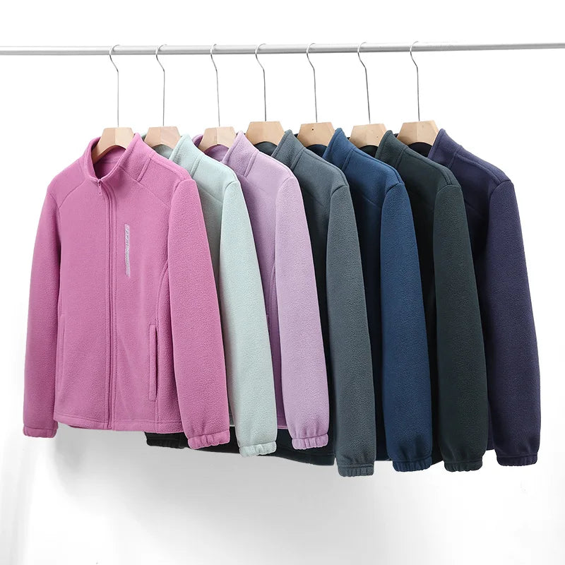 High Quality Comfortable Windproof Warm Fleece Jacket for Winter Outdoor Wear Fashionable Versatile Breathable Trendy Couple Top
