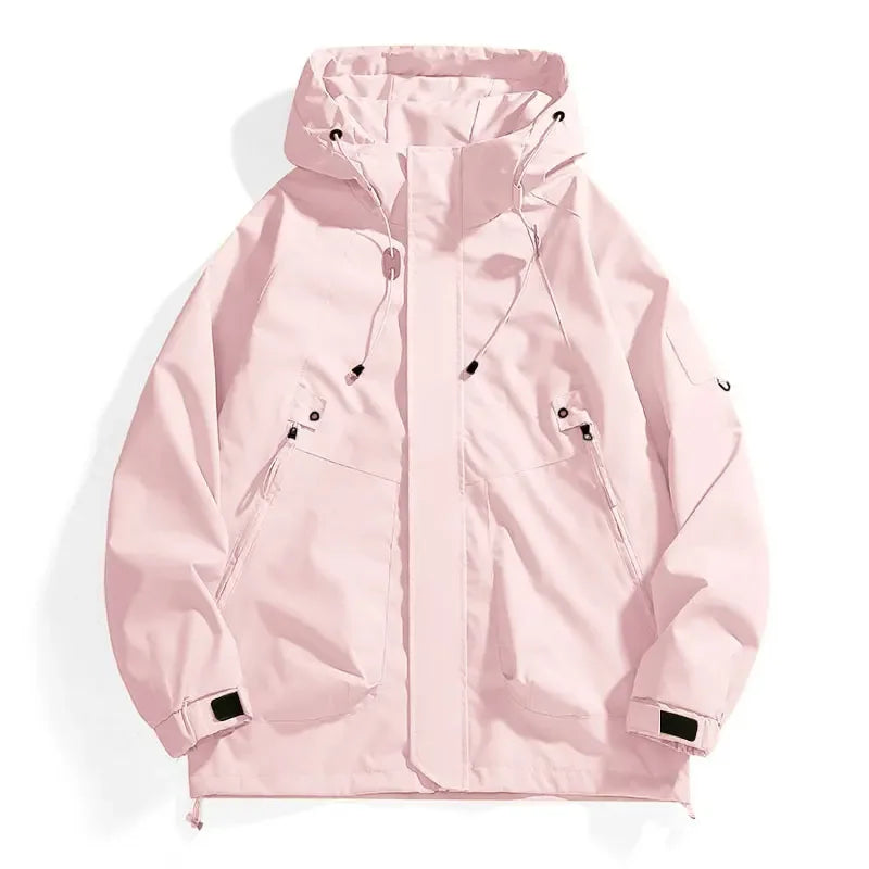 CHRLCK Unisex Waterproof Running Jacket Autumn Windproof Windbreaker Hiking Camping Trekking Outdoor Jackets Men Women Coats