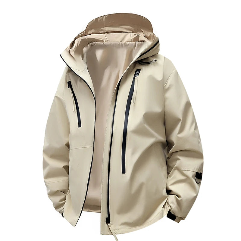 CHRLCK Men Women Waterproof Hiking Jackets Spring Autumn Windproof Windbreaker Unisex Camping Climbing Trekking Outdoor Jacket