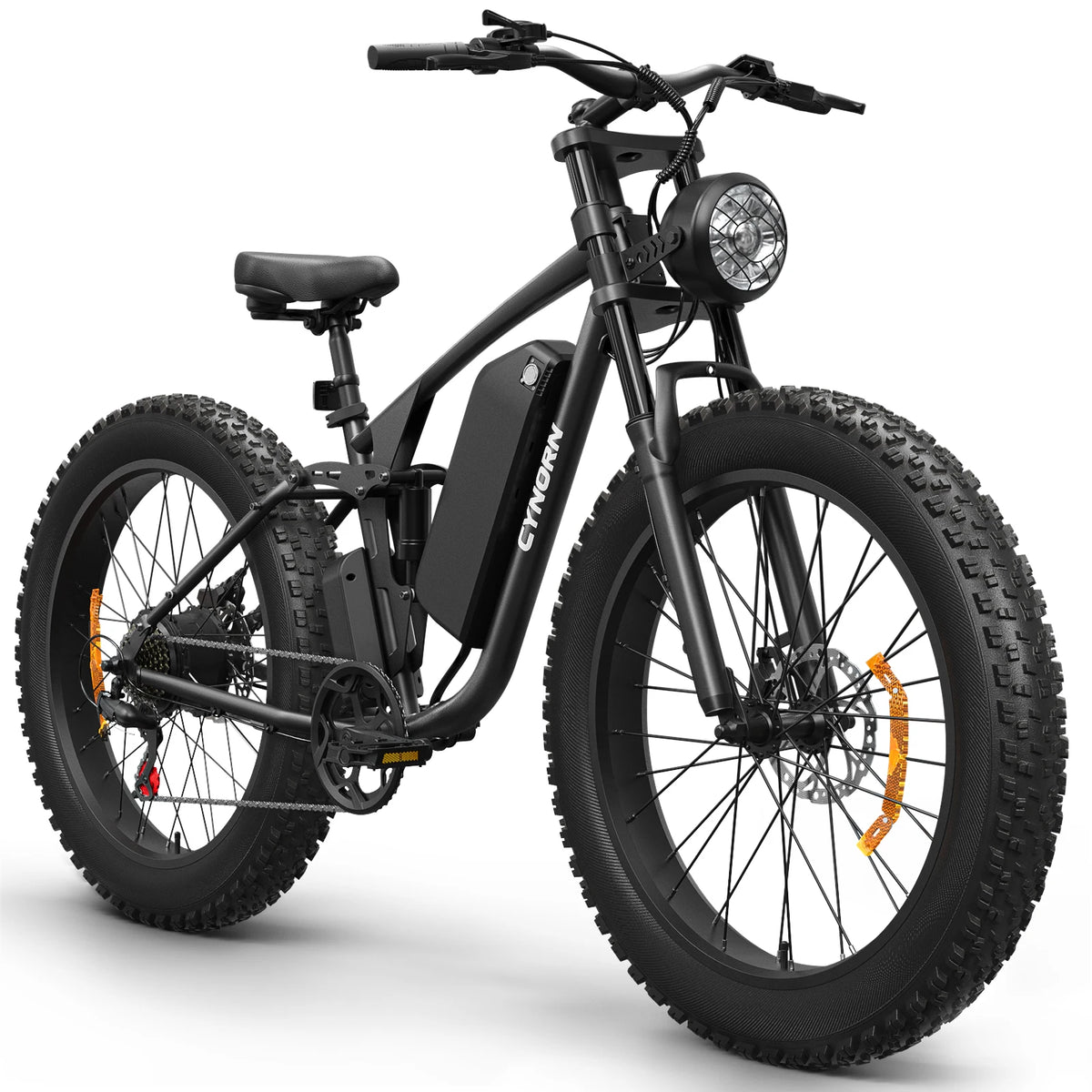 3000W Peak Electric Bike for Adults, 20 MPH Max Speed, 26" Adult Fat Tire E-Mountain Bike, 48V 20Ah Battery, Up to 70 Miles Range, 7-Speed, Full Suspension Off-Road E-Bike, 1-Year Warranty