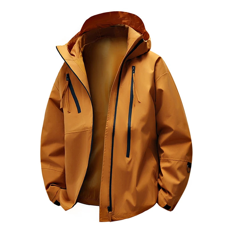 CHRLCK Men Women Waterproof Hiking Jackets Spring Autumn Windproof Windbreaker Unisex Camping Climbing Trekking Outdoor Jacket