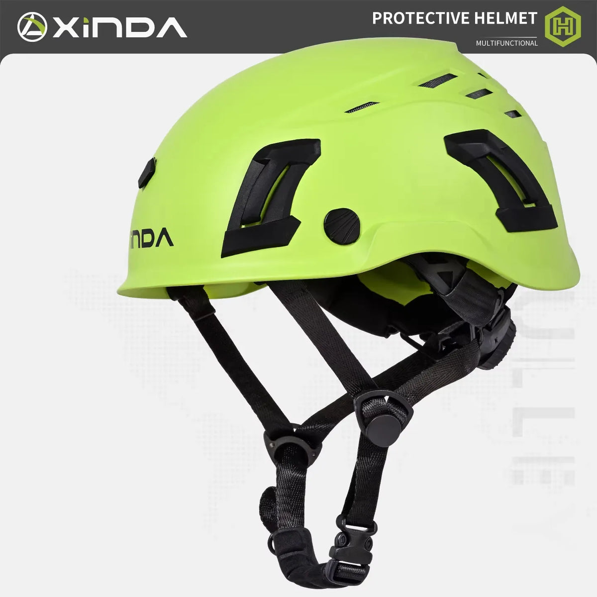 XINDA ABS Rock Climbing Helmet Goggles for Caving Canyoning Safety Helmet Downhill Helmet Speleology Mountain Rescue Equipment