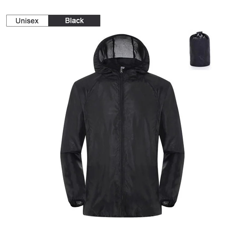 Camping Waterproof Jacket Men Women Windbreaker Men Raincoat Rain Jacket Men Waterproof Hiking Climbing Clothes Sun Protection