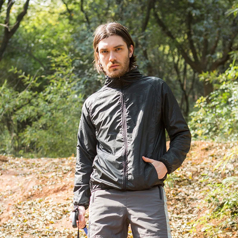 Camping Waterproof Jacket Men Women Windbreaker Men Raincoat Rain Jacket Men Waterproof Hiking Climbing Clothes Sun Protection