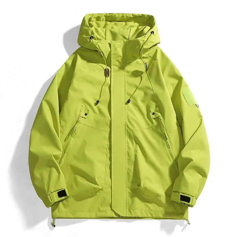 CHRLCK Unisex Waterproof Running Jacket Autumn Windproof Windbreaker Hiking Camping Trekking Outdoor Jackets Men Women Coats