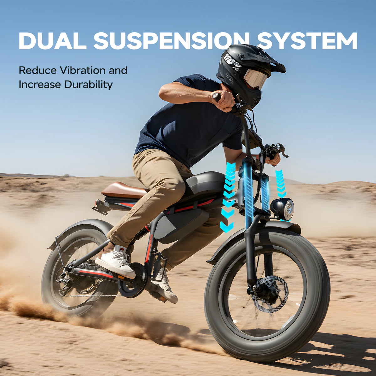 QNUT BK20 Electric Bike for Adults 1500W Peak Brushless Motor 48V 18AH Removable Battery 20"*4.0"Fat Tire Full Suspension All‑Terrain Off‑Road Vintage Chopper Ebike Retro Mountain Dirt Bike Ship From US Warehouse