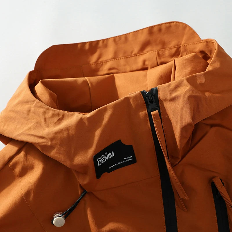 CHRLCK Men Women Waterproof Hiking Jackets Spring Autumn Windproof Windbreaker Unisex Camping Climbing Trekking Outdoor Jacket
