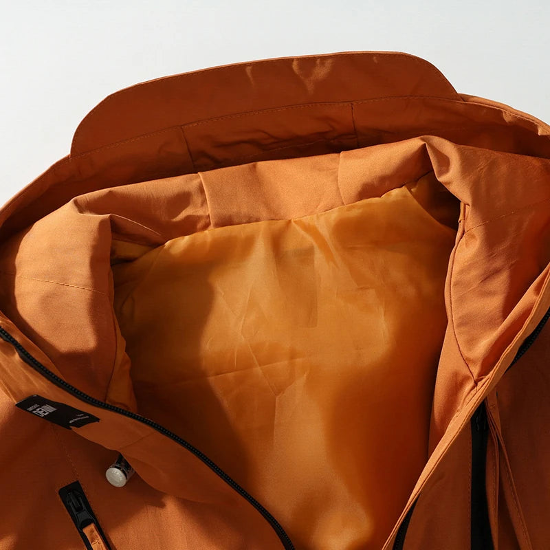 CHRLCK Men Women Waterproof Hiking Jackets Spring Autumn Windproof Windbreaker Unisex Camping Climbing Trekking Outdoor Jacket