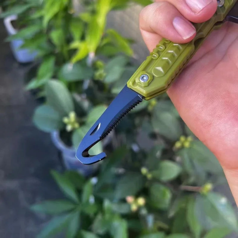 Portable Folding Outdoor Multi Tool Car Window Glass Hammer Rope Cutter EDC Pocket Tool Camping Hiking Gear Small Compact Handy