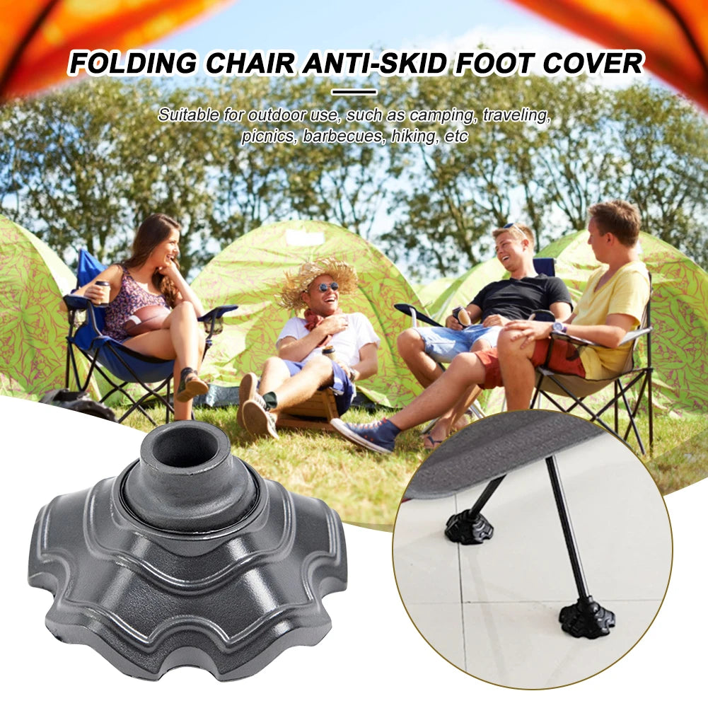 1/4pcs Camping Chair Frog Flippers Adjustable Angle Outdoor Chair Leg Guard Sleeve Wear-resistant Lightweight Chair Accessories